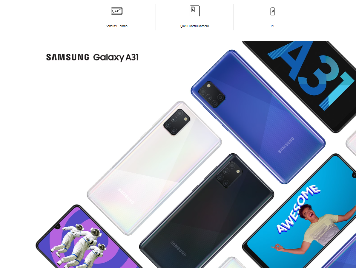 Yenilenmiş Samsung Galaxy A31